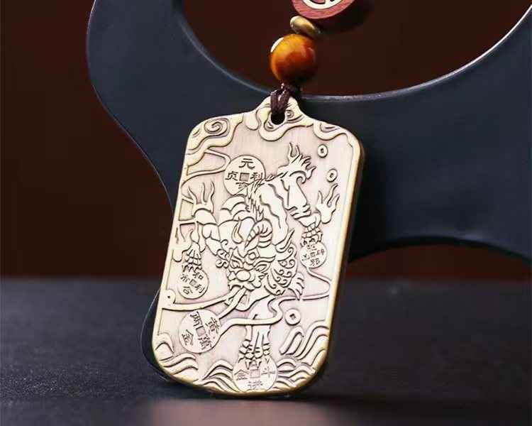 Pure Copper Pi Xiu Talisman Pendant – Wealth Guardian & Spiritual Elegance